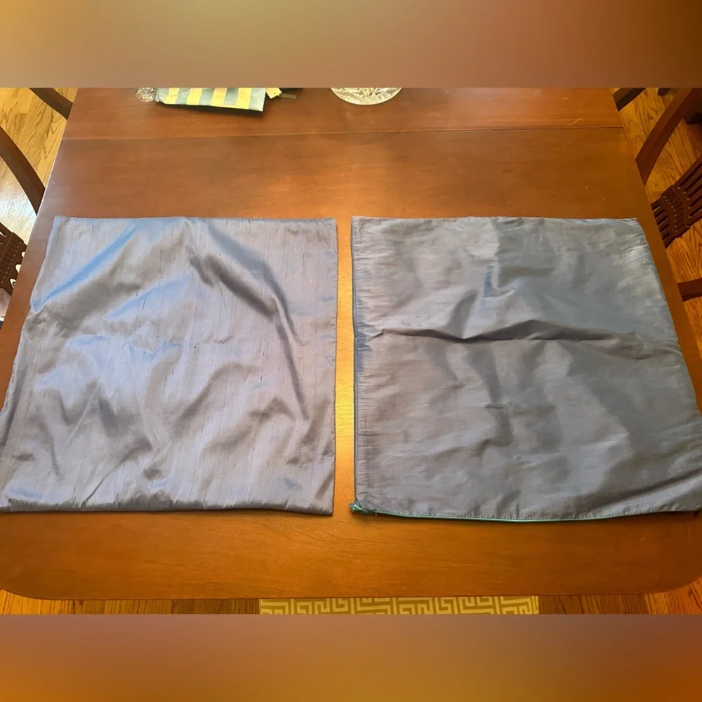 Set of Two Royal/Bright blue pillow covers